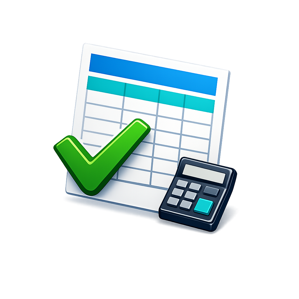 Construction Budget Spreadsheet Icon